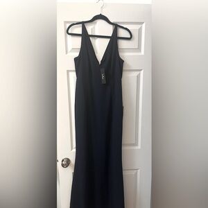 Lulus Melora Navy Blue Sleeveless Maxi Dress Size Lg